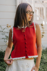 Hollie Scalloped Sweater Tank