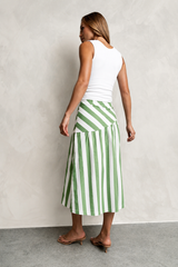 Frannie Striped Midi Skirt - Final Sale