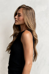 Opal Textured Top In Black - Final Sale