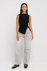 Nina Asymmetrical Tank In Black