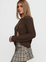 Lenker Knit Sweater Brown