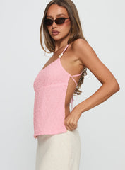Aleris Backless Top Pink