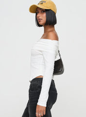 Victorea Off Shoulder Top White