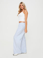 Beach House Pants Blue Stripe
