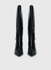 Billini Domineca Knee High Heeled Boots Black