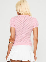 Mari Knit Top Pink