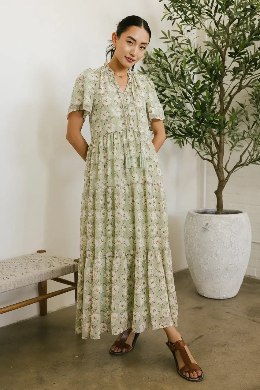 Milan Floral Maxi Dress - Final Sale