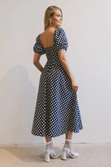 Katerina Polka Dot Midi Dress - Final Sale