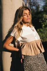 Lainey Contrast Top - Final Sale