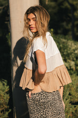 Lainey Contrast Top - Final Sale
