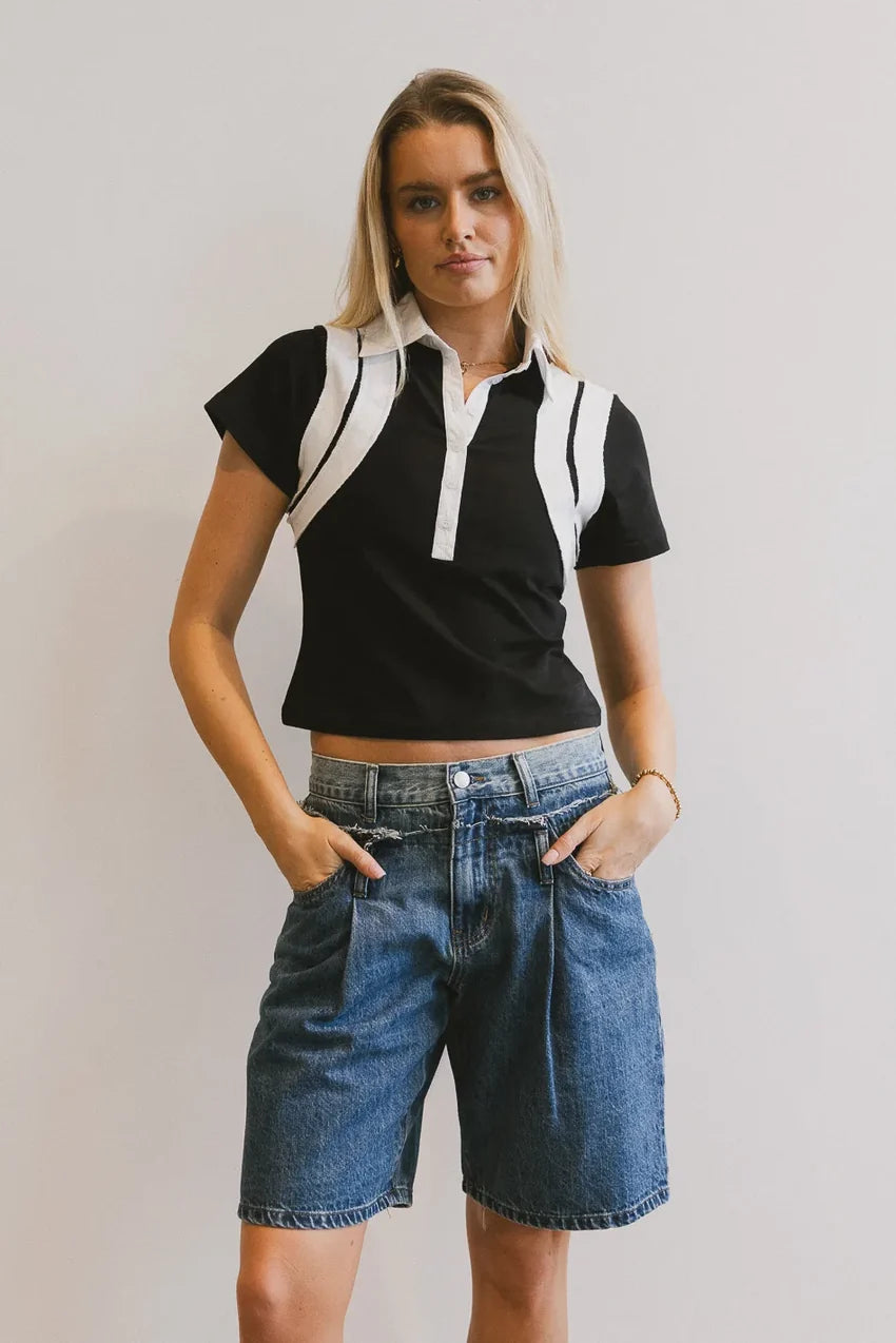 Dune Contrast Top - Final Sale