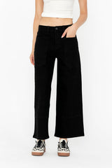Mylah Wide Leg Jeans In Black - Final Sale