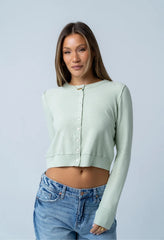 Christy Knit Sweater in Mint - FINAL SALE