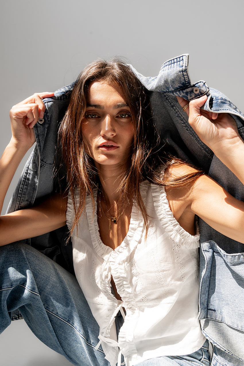 Mia Ruffle Tank - Final Sale