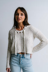 Georgie Knit Sweater In Ivory - Final Sale