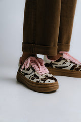 Steve Madden Dodge Sneaker In Cow Print - Final Sale