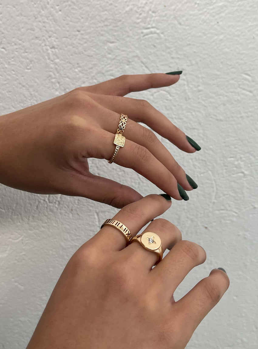 Love Parade Ring Set Gold