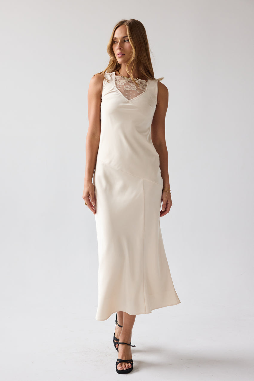 Shelby Satin Maxi Dress - Final Sale