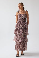 Susan Ruffle Maxi Dress - FINAL SALE