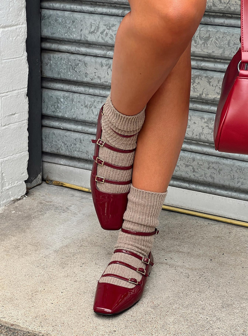 Zumma Flats Patent Cherry