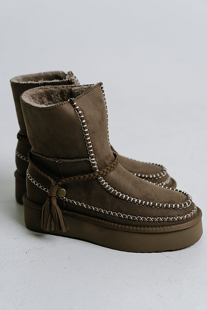 Winona Boots In Taupe - Final Sale