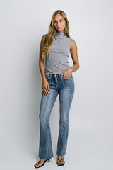 Eliza Studded Flare Jeans - Final Sale