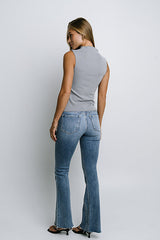 Eliza Studded Flare Jeans - Final Sale